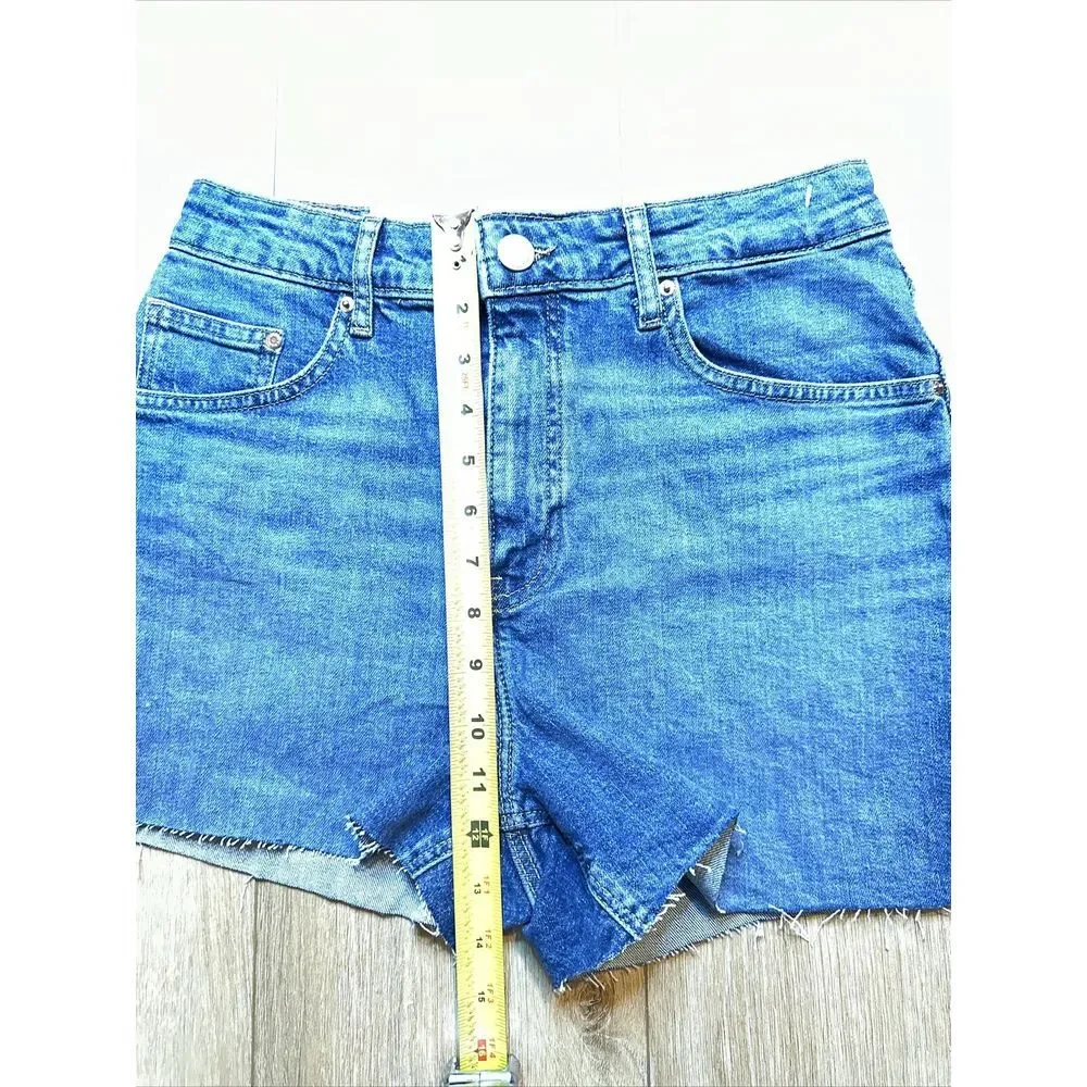 N.Y.L. Denim Shorts Junior Women Cut Off Blue Denim NEW Stretch‎
